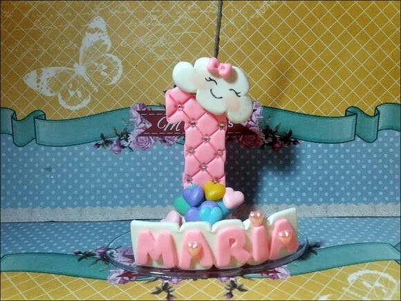 Vela Personalizada Chuva de Amor