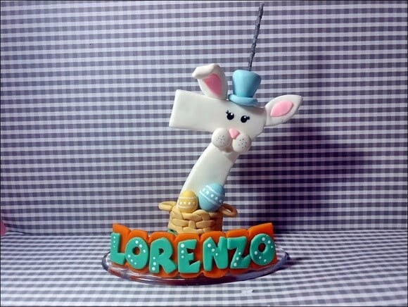 Vela Personalizada Coelhinho