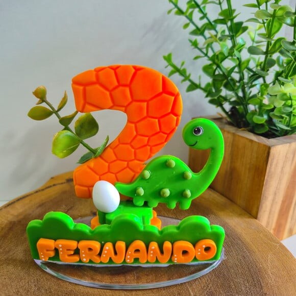 Vela Personalizada Dinossauro