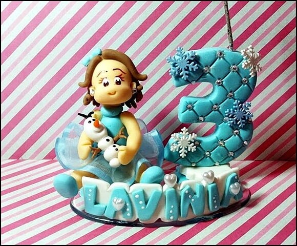 Vela personalizada Frozen