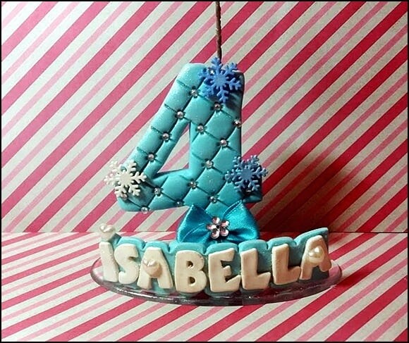 Vela personalizada Frozen