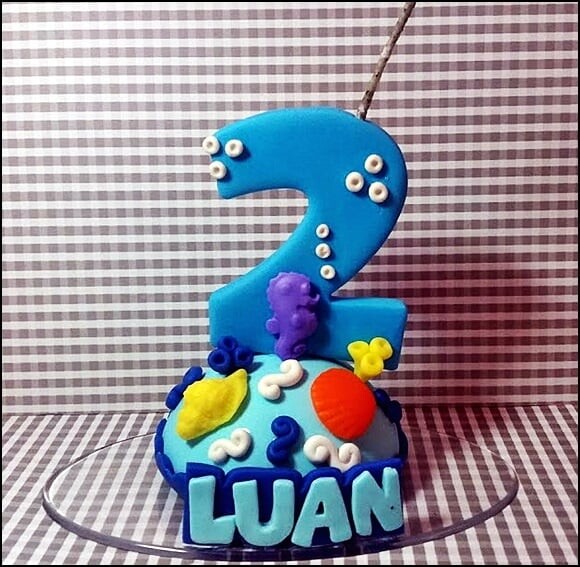 Vela Personalizada Fundo do Mar