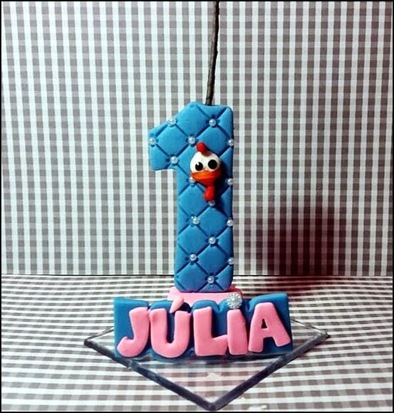Vela Personalizada Galinha Pintadinha
