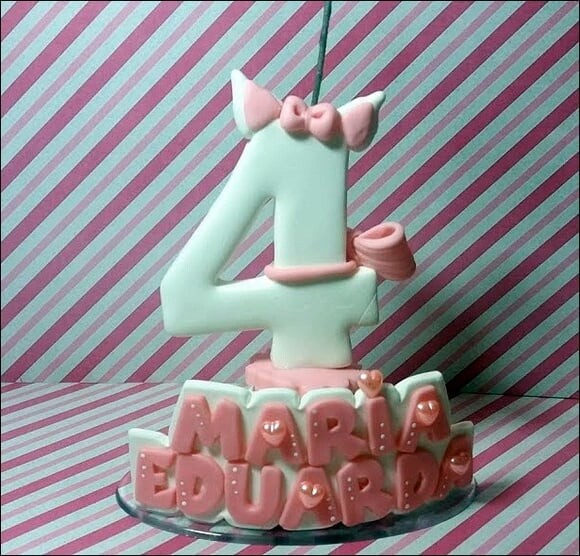 Vela Personalizada Gata Marie