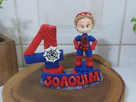 Vela Personalizada Homem Aranha