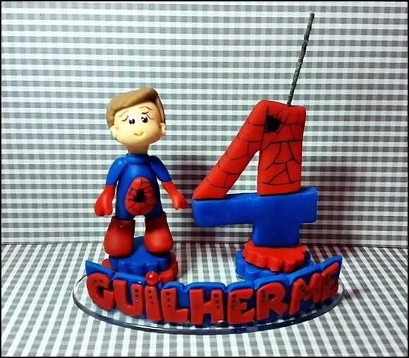 Vela Personalizada Homem Aranha