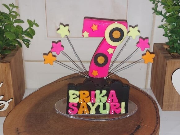 Vela Personalizada Neon