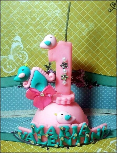 Vela Personalizada Passarinho