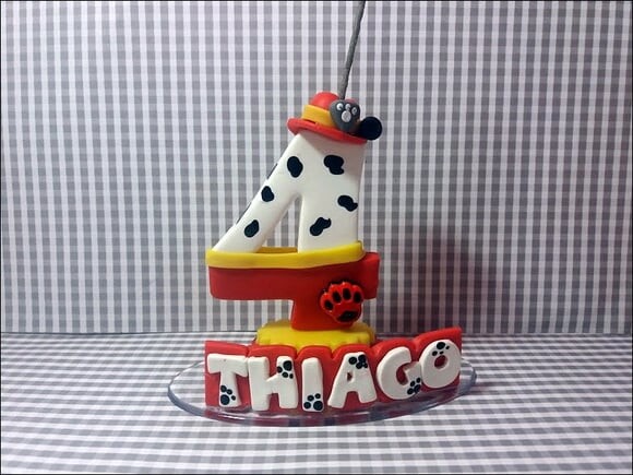 Vela Personalizada Patrulha Canina