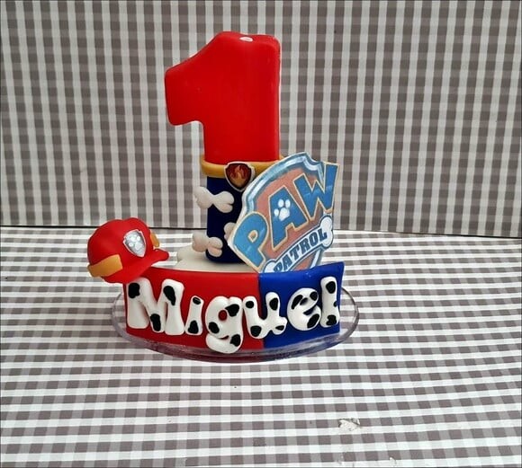 Vela Personalizada Patrulha Canina