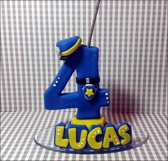 Vela Personalizada Patrulha Canina