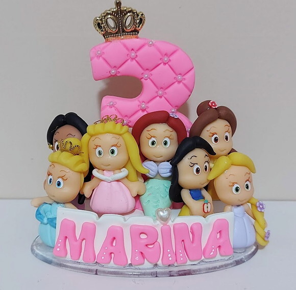 Vela Personalizada Princesas