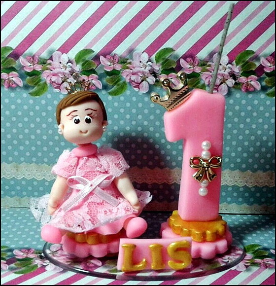 Vela Personalizada Princesa