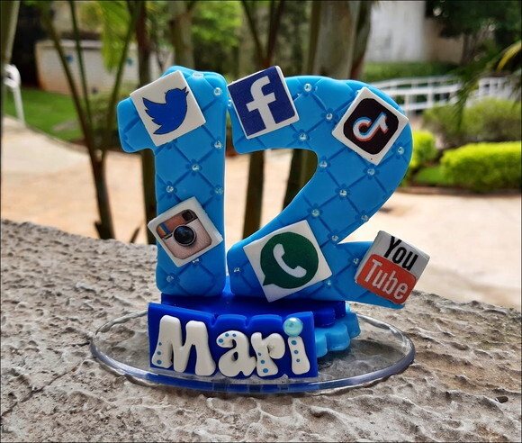 Vela Personalizada Rede Social