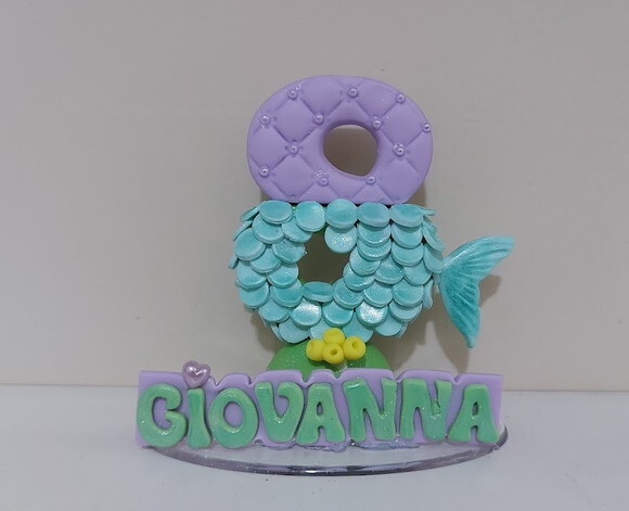 Vela Personalizada Sereia