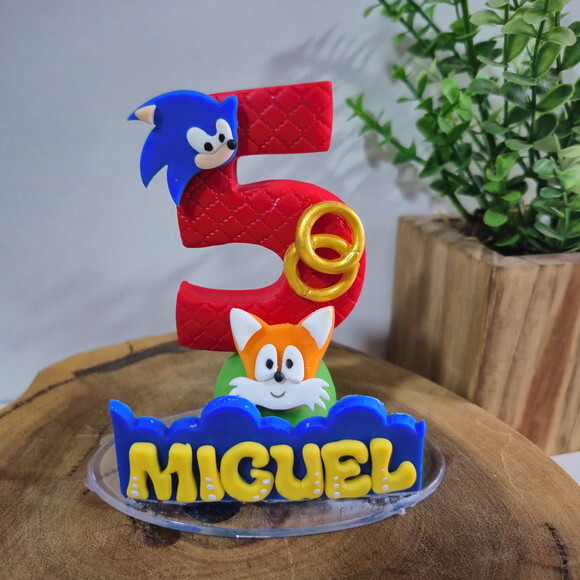 Vela Personalizada Sonic