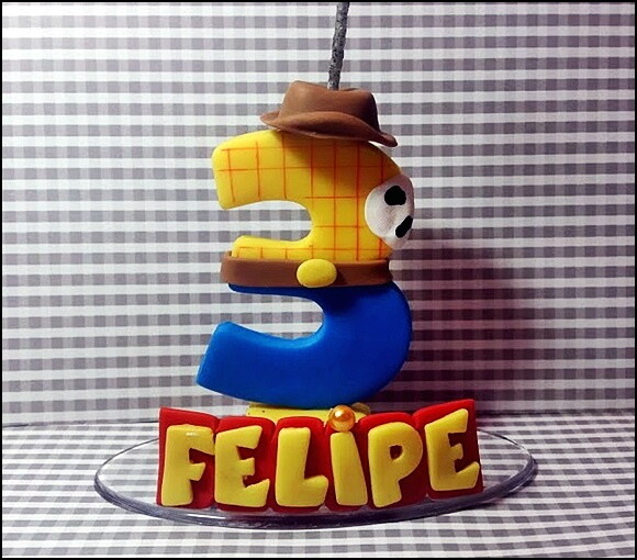 Vela Personalizada Toy Story