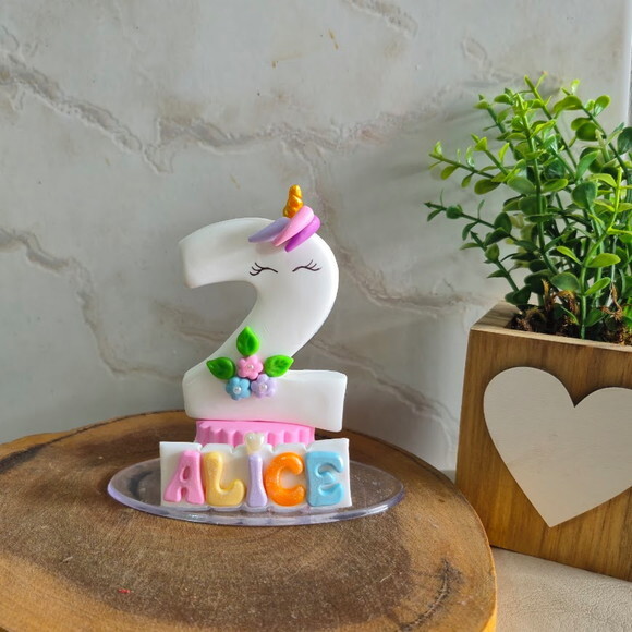Vela Personalizada Unicórnio