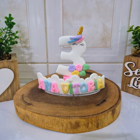 Vela Personalizada Unicórnio