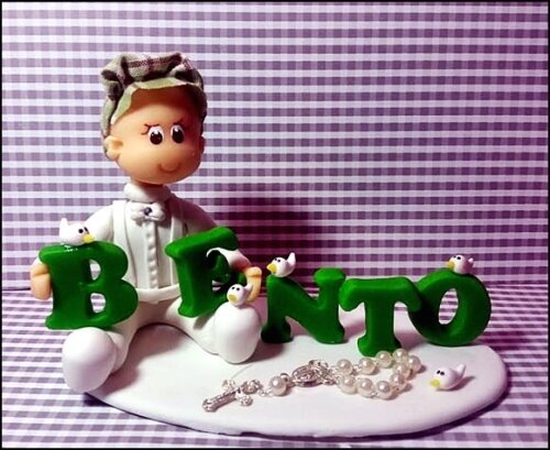 Topo de Bolo Batizado