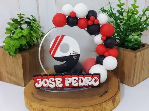 Topo de Bolo Cenario Futebol