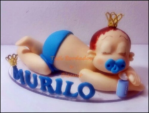 Topo de Bolo Chá de Bebê