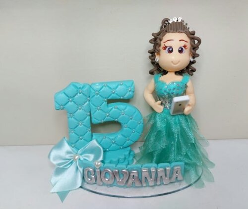 Topo de Bolo Debutante
