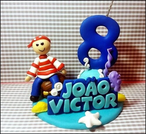 Topo de Bolo Fundo do Mar Personalizado