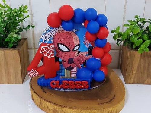 Topo de Bolo Homem Aranha