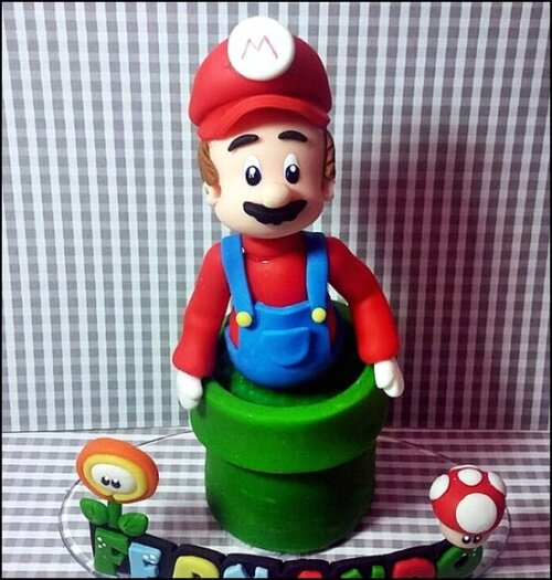 Topo de Bolo Mario Bros