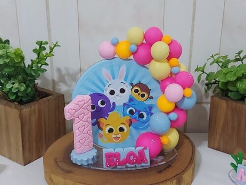 Topo de Bolo Personalizado Bolofofo