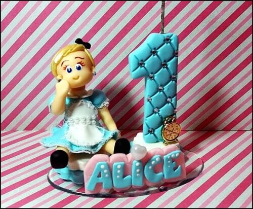 Vela Personalizada Alice