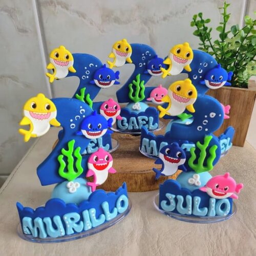 Vela Personalizada Baby Shark