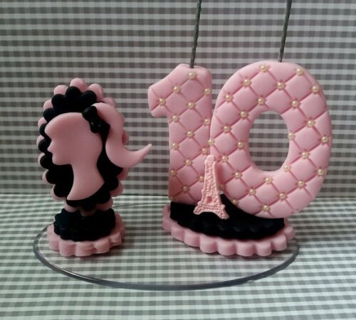 Vela personalizada Barbie Paris