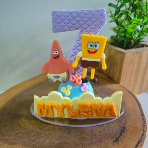 Vela Personalizada Bob Esponja