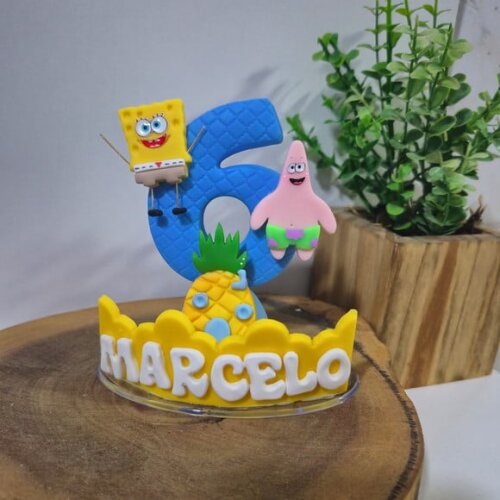 Vela Personalizada Bob Esponja