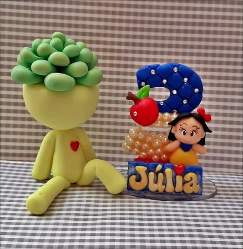 Vela Personalizada Branca de Neve