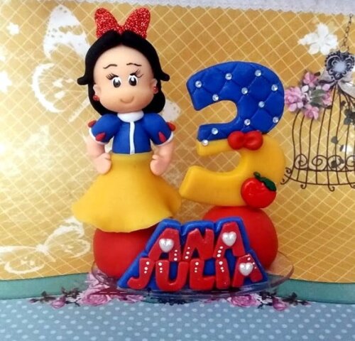 Vela Personalizada Branca de Neve