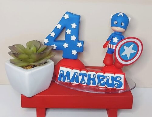 Vela Personalizada Capitão America