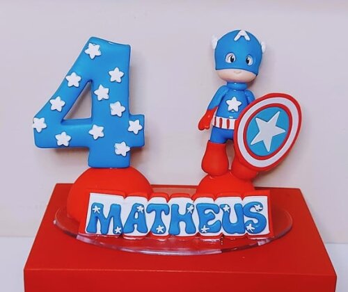 Vela Personalizada Capitão America