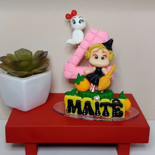Vela Personalizada Bruxinha