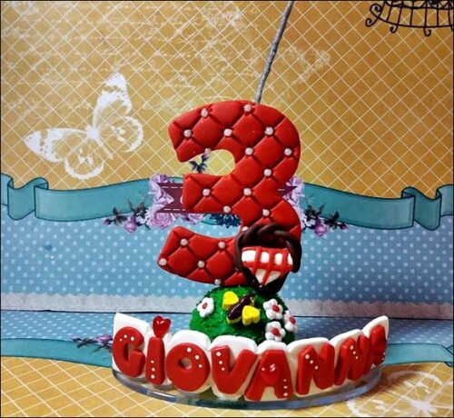 Vela Personalizada Chapeuzinho Vermelho