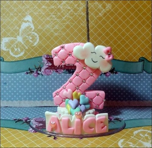 Vela Personalizada Chuva de Amor