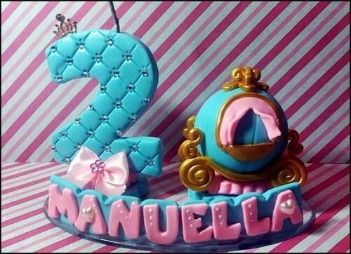 Vela Personalizada Cinderela