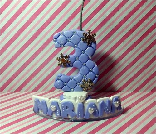 Vela personalizada Frozen