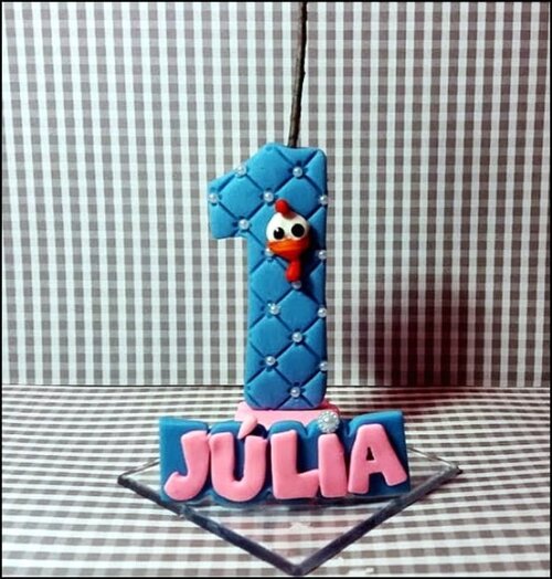 Vela Personalizada Galinha Pintadinha