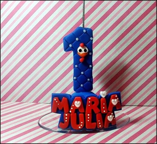 Vela Personalizada Galinha Pintadinha