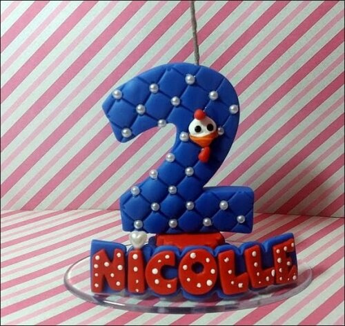 Vela Personalizada Galinha Pintadinha