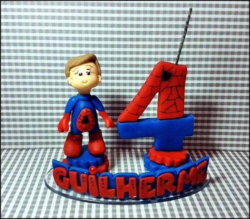 Vela Personalizada Homem Aranha