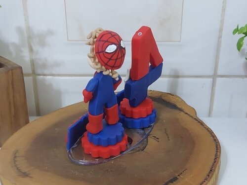 Vela Personalizada Homem Aranha